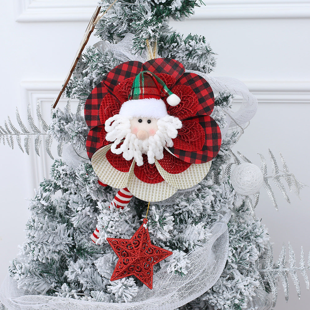 Christmas Tree Star Pendant Door Hanger Festive Atmosphere Ornament 🇨🇳