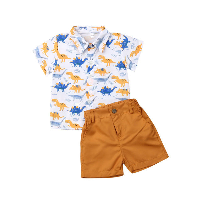 Summer boy T-shirt Shorts Kids Sets 🇨🇳