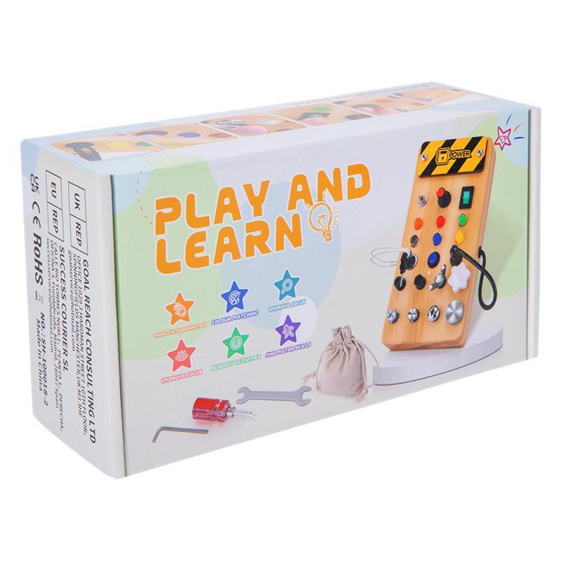Children's Wooden LED Busy Board Creative Toys 🇨🇳