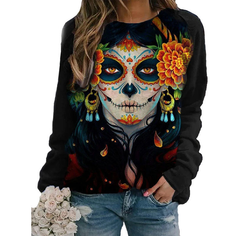 Halloween print sweatshirt 🇨🇳