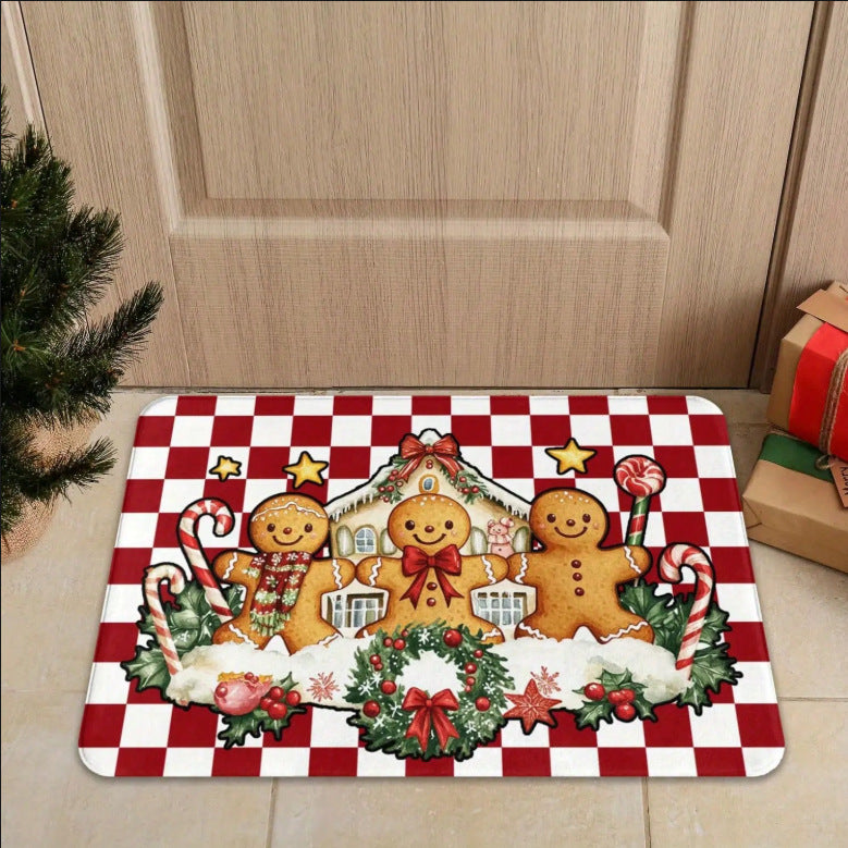 Cartoon Christmas Decorative Foot Mat Home 🇨🇳