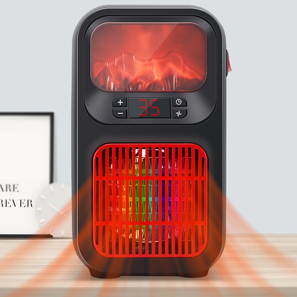 Simulation Flame Heater Mini Heater Compact Portable Hot Air 🇨🇳