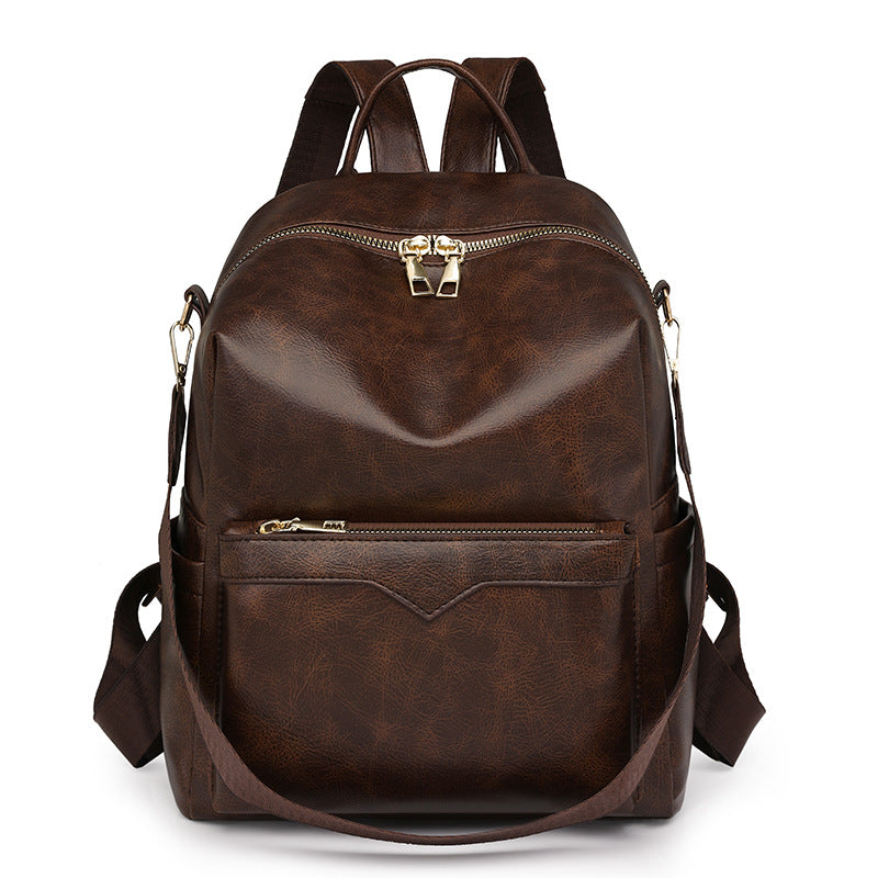 Elegant Solid-Color Womens Backpack For Commuting With Large Capacity 🇨🇳 🐣