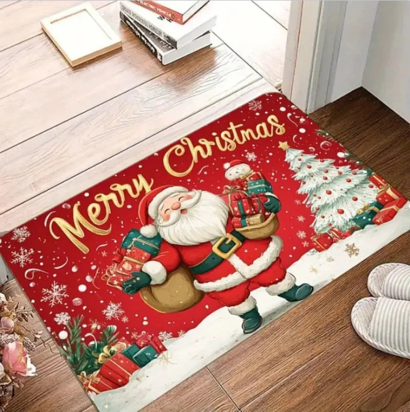 Cartoon Christmas Decorative Foot Mat Home 🇨🇳