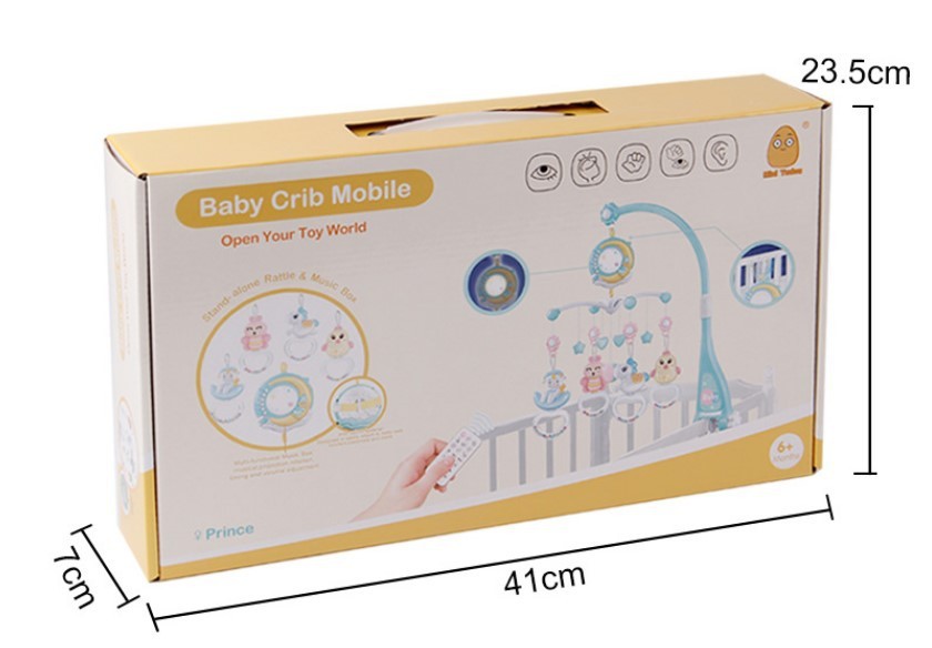 Baby Rattles Crib Mobiles Toy Holder Rotating Mobile Bed Bell Musical Box Projection Newborn Infant Baby Boy Toys 🇨🇳