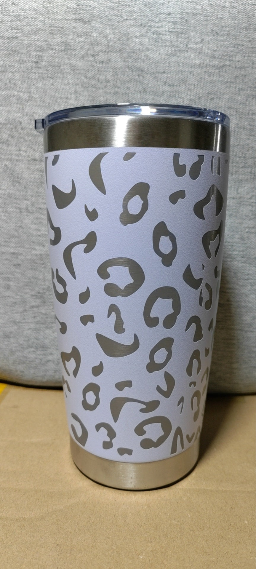 Laser Leopard Print Stainless Steel Insulated Mug 🇨🇳