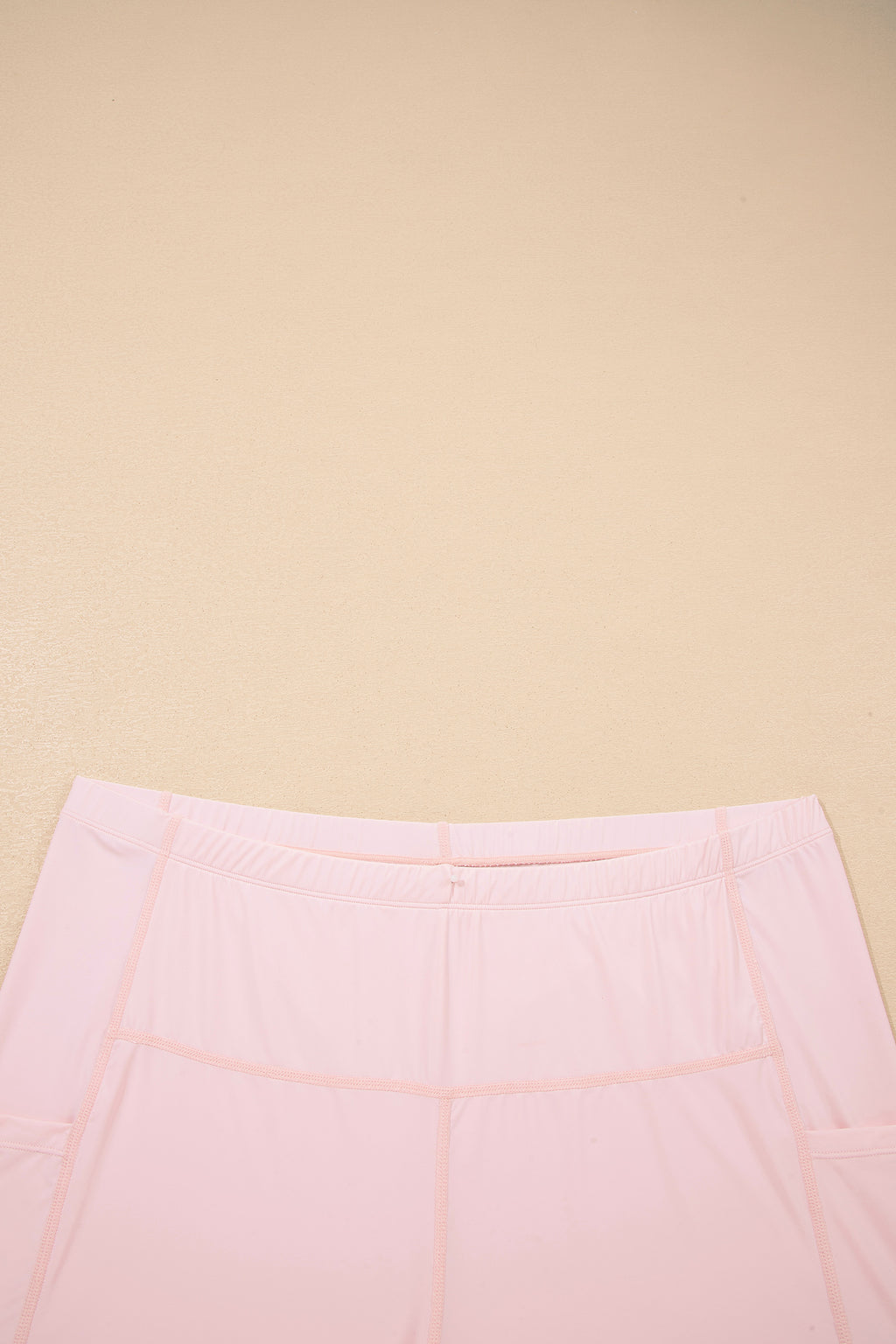 Pink Plus Size Build-in Shorts Sleeveless Dress With Short Two Piece Set 🇺🇸
