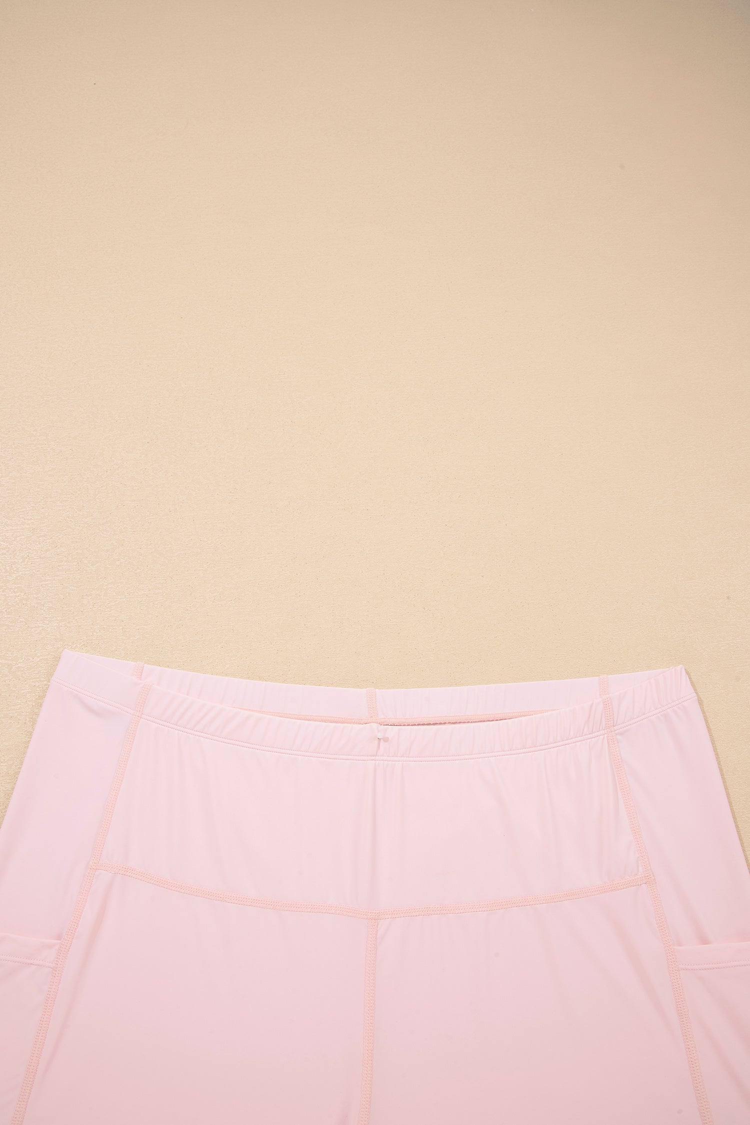 Pink Plus Size Build-in Shorts Sleeveless Dress With Short Two Piece Set 🇺🇸
