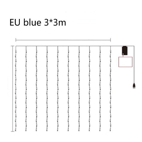 LED water lamp waterfall star string lamp 🇨🇳