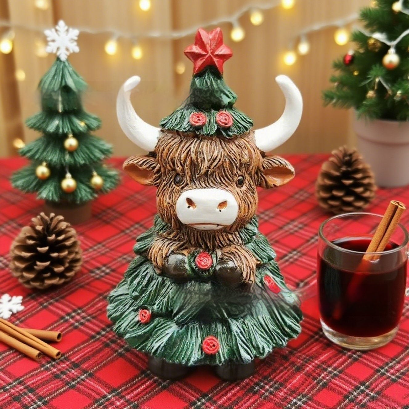Christmas Cute Highland Cattle Decoration Ornaments 🇨🇳