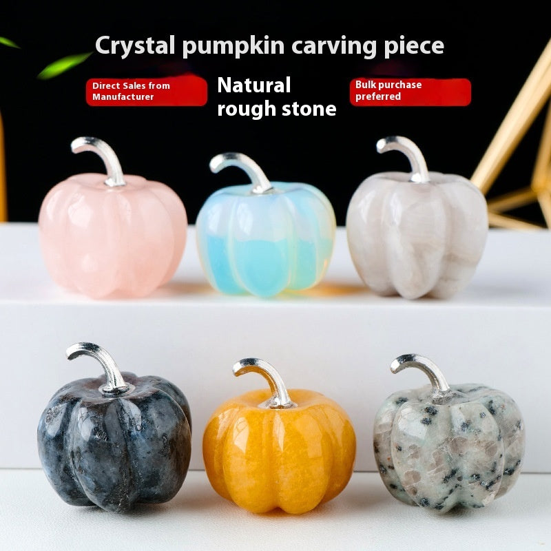 Natural Crystal Pumpkin Sculpture Crystal 🇨🇳