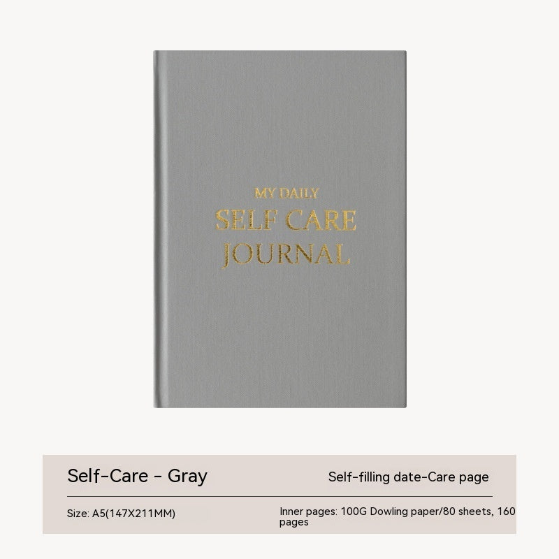 Thanksgiving Diary Happy Self-care Diary Boy English Version A5 Notebook Cloth Book  🇨🇳