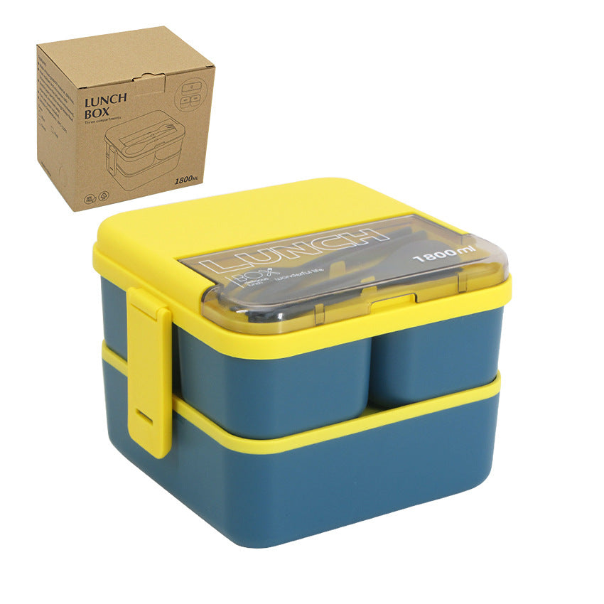 Sealed microwaveable double layer lunch box 🇨🇳