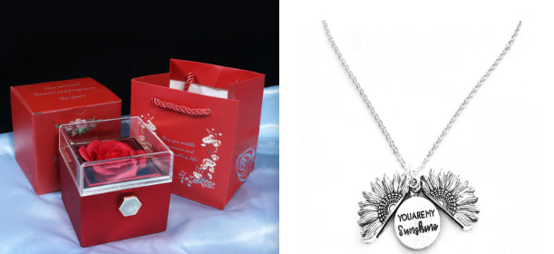Rotating Soap Flower Rose Gift Box Creative Rotating Rose Jewelry Packaging Box 🇨🇳