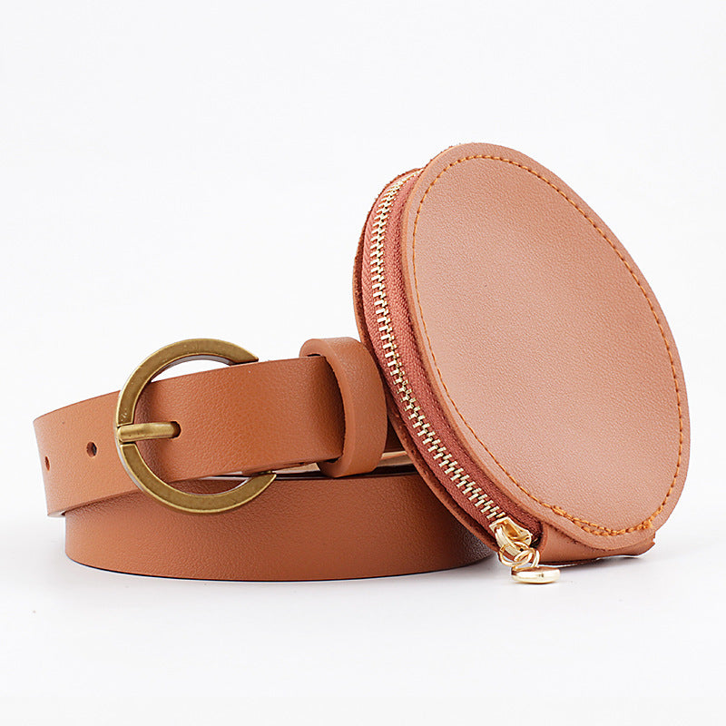 Belt all-match coin purse ladies belt 🇨🇳