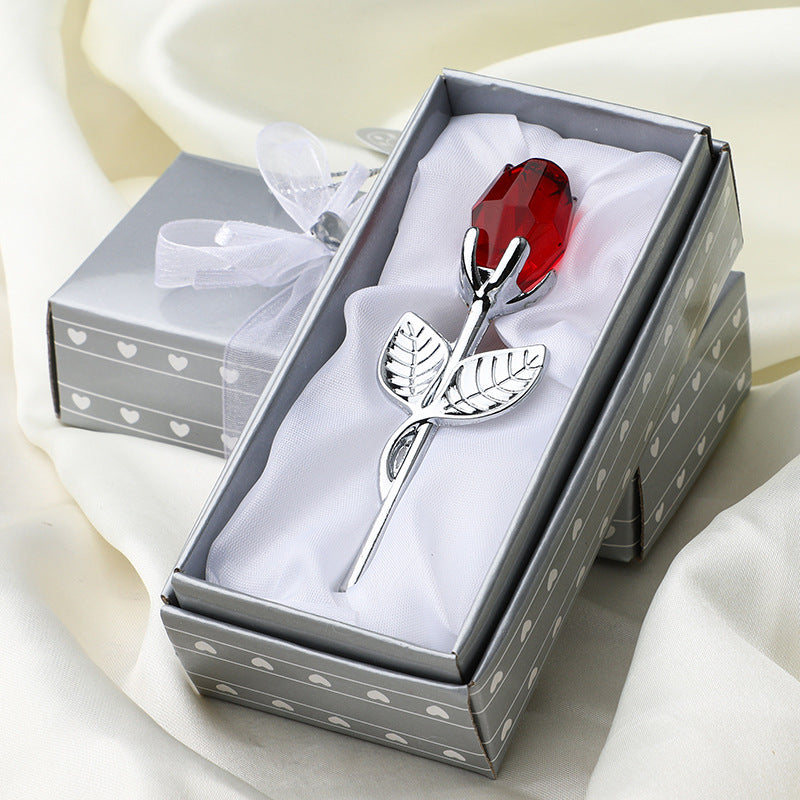 Metal Crystal Rose Decorations 🇨🇳