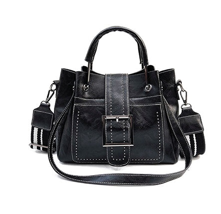 Double Leather Bucket Bag Handbag 🇨🇳