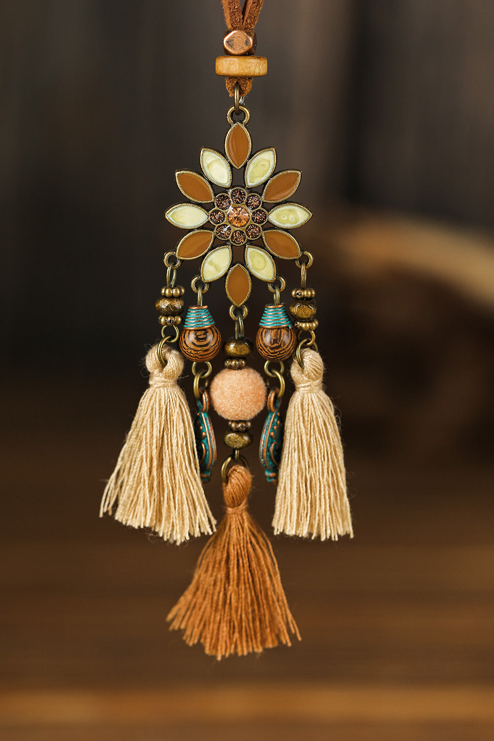 Multicolor 3pcs Bohemian Retro Tasseled Pendant Necklace 🇨🇳