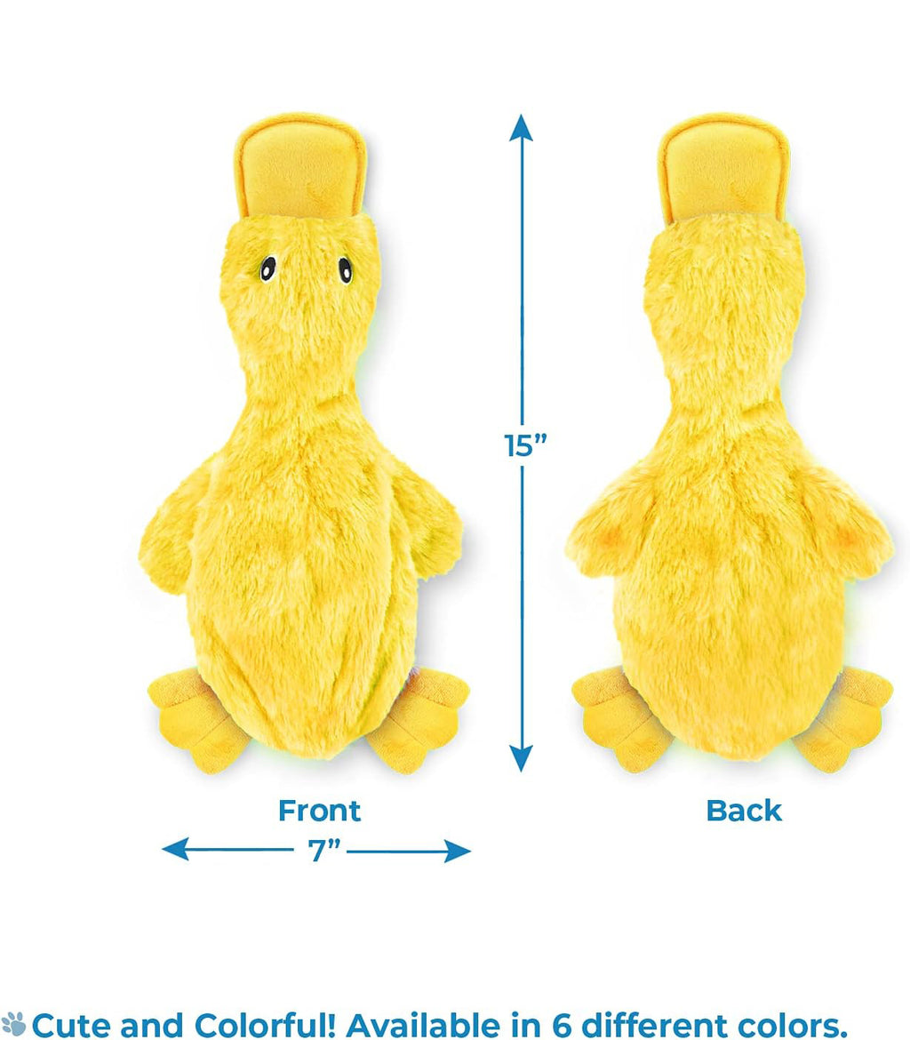 Best Pet Supplies Dog Toys For Small Medium And Large Breeds Cute No-Stuffed And Stuffed Duck With Soft Squeaky Fun For Indoor Puppies And Premium Puppies Plush No Mess Chewing And Playing 🇨🇳
