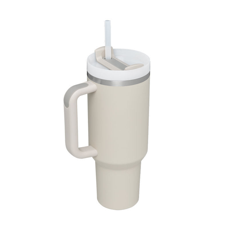 40 Oz Tumbler With Handle Straw Insulated, Stainless Steel,Spill Proof, Vacuum insulated With Lid Tapered 🇨🇳