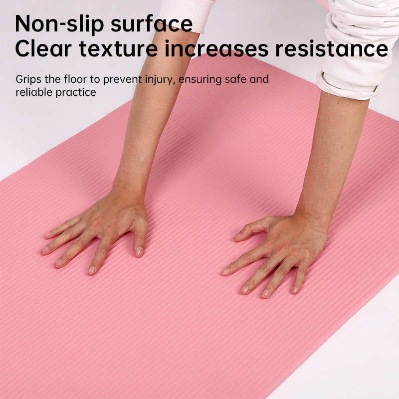 Extra-long mat: 200cm×80cm×20mm. For yoga, fitness, gym, home Pilates & floor sleeping. 🇨🇳