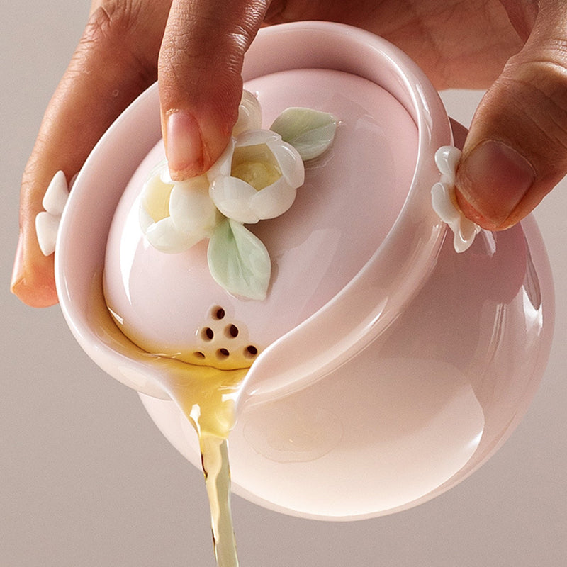 Ceramic Small Teapot Brewing Tea Pot Anti-Scalding Hand Grasp Pot 🇨🇳