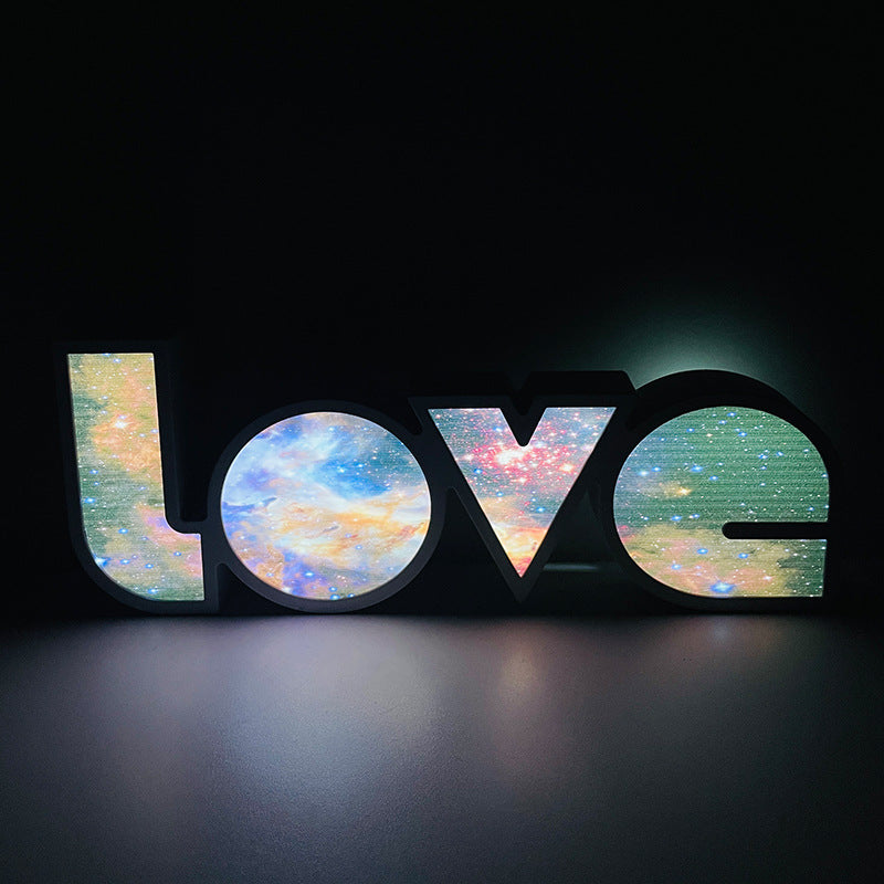 Led Decorative Love Light Box English Letters Modeling Lights 🇨🇳