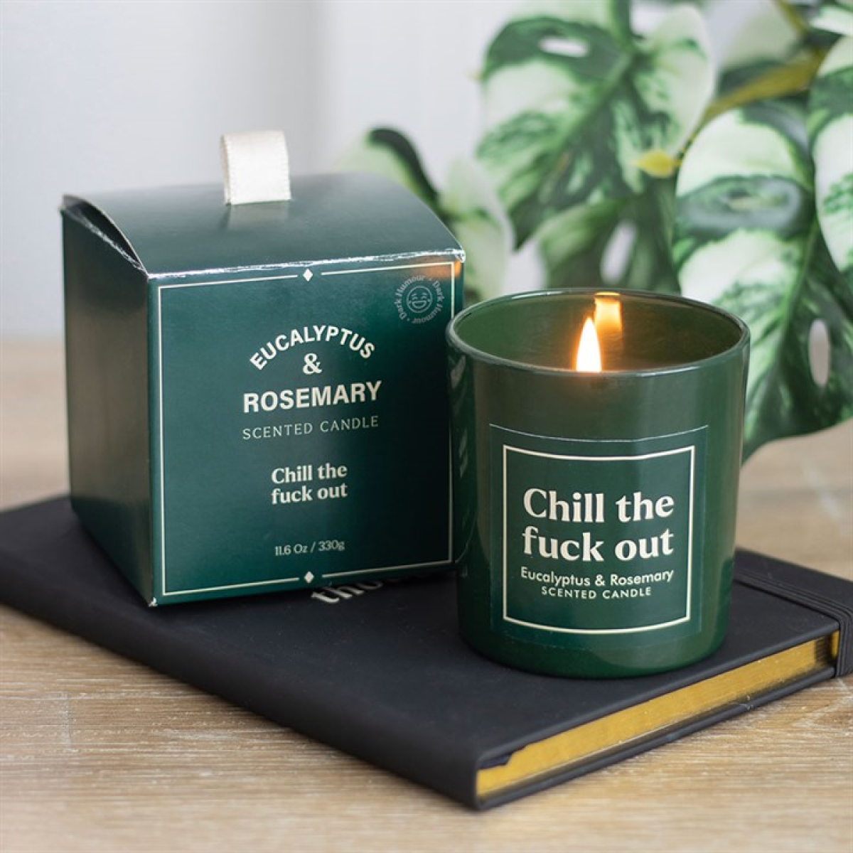 Sweary Chill Out Eucalyptus & Rosemary Candle 🇬🇧