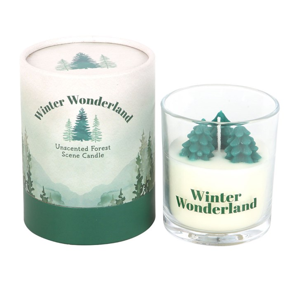 Winter Wonderland Candle with Tree Scene 🇬🇧