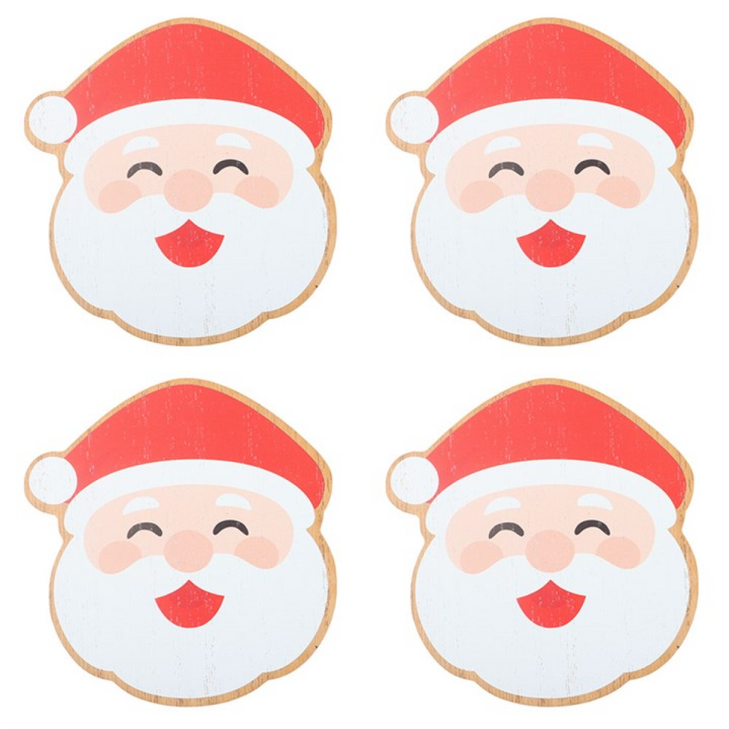 Jolly Santa Christmas Coaster Sett 🇬🇧