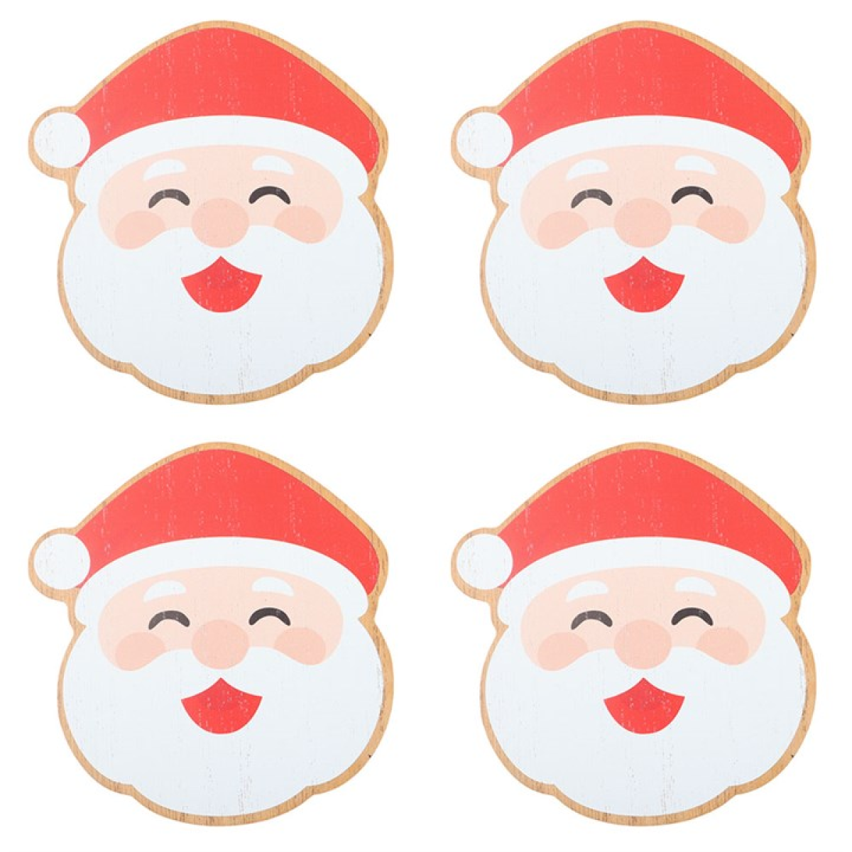 Jolly Santa Christmas Coaster Sett 🇬🇧