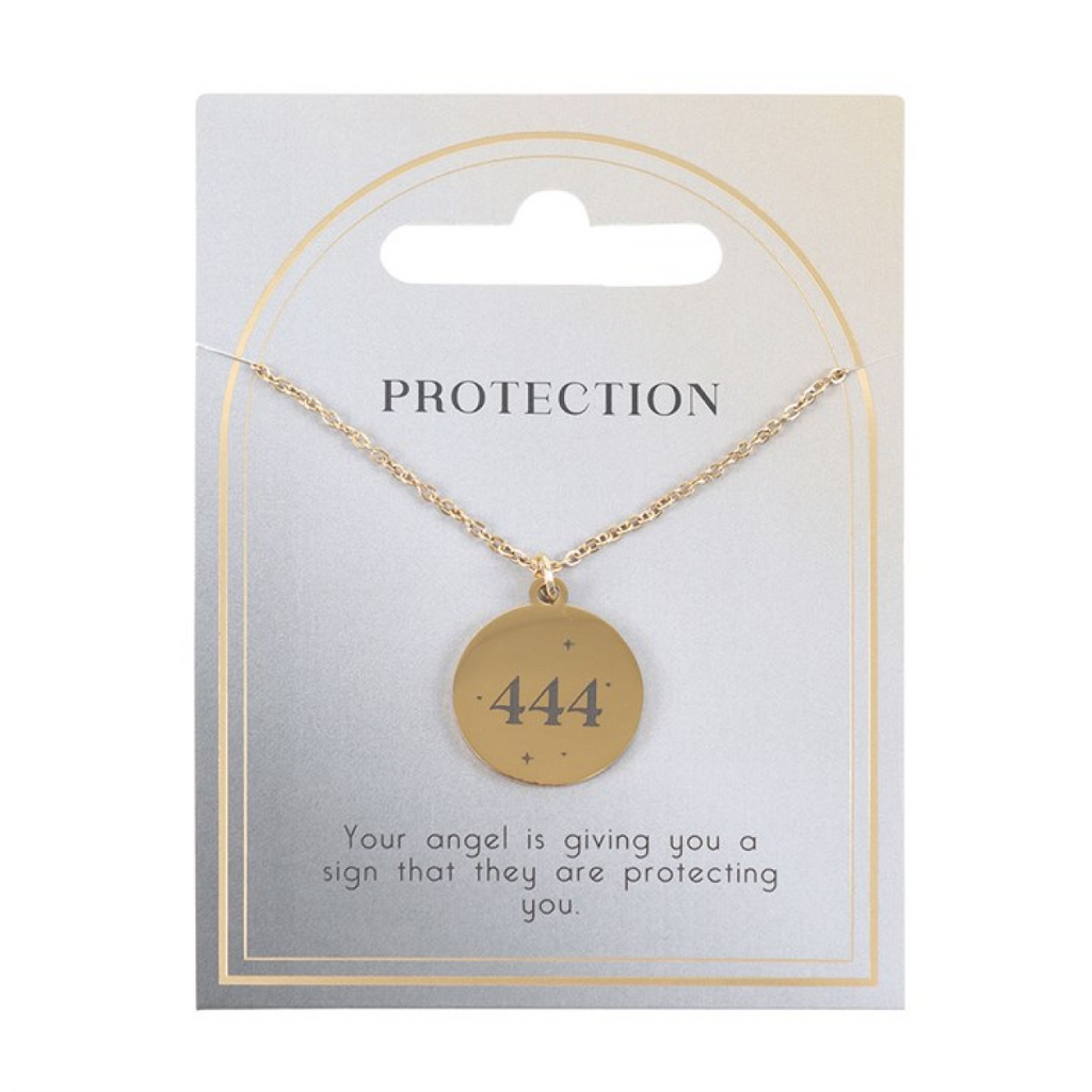 444 Angel Number Protection Necklace 🇬🇧