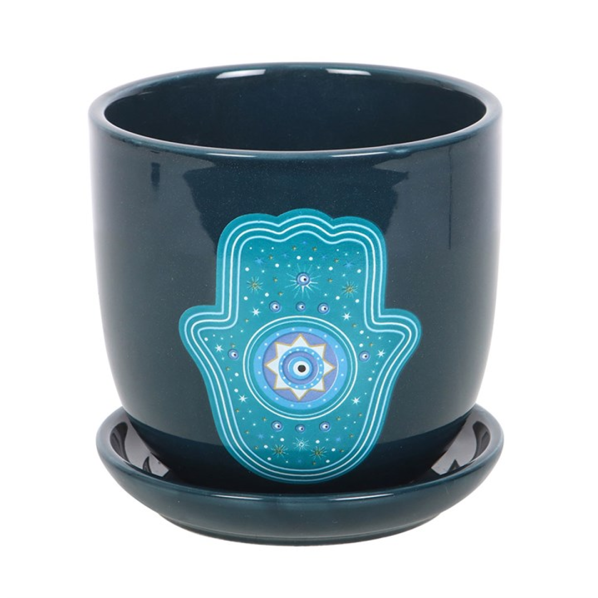 Hand of Hamsa Ceramic Plant Pot 🇬🇧