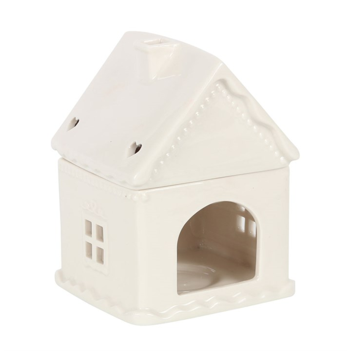 *White Gingerbread House Ceramic Oil Burner 🇬🇧
