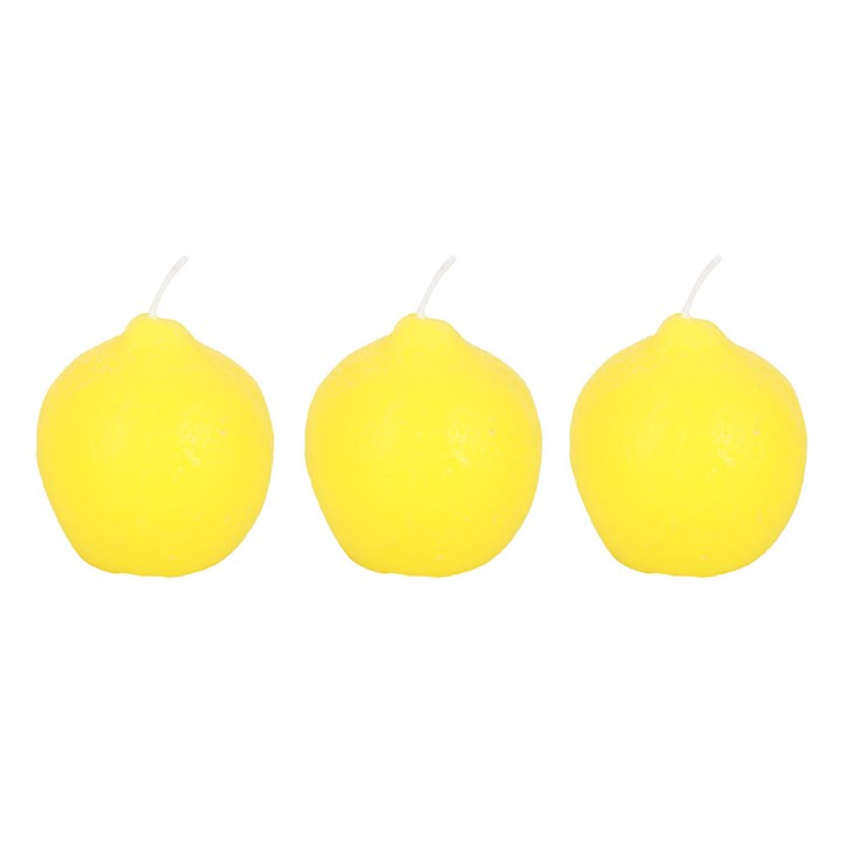 Set of 3 Lemon Shaped Candles 🇬🇧