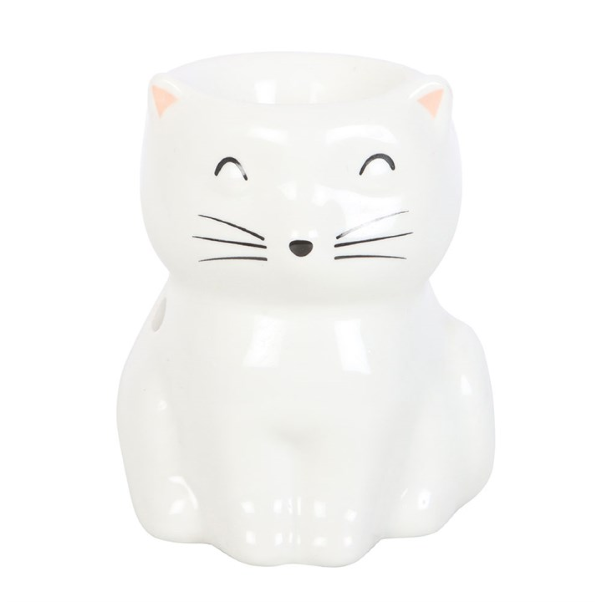 White Happy Cat Oil Burner 🇬🇧