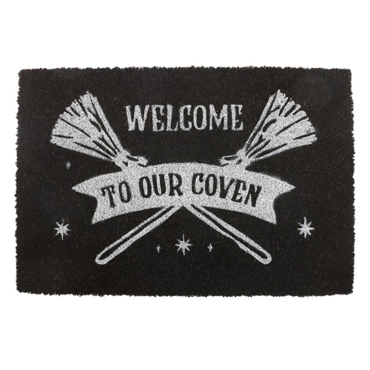 Black Welcome to Our Coven Doormat 🇬🇧