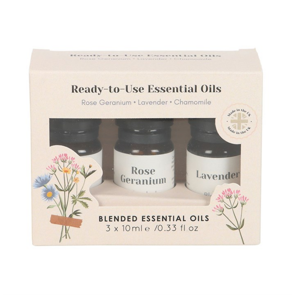 Set of 3 Floral Blended Essential Oils 🇬🇧