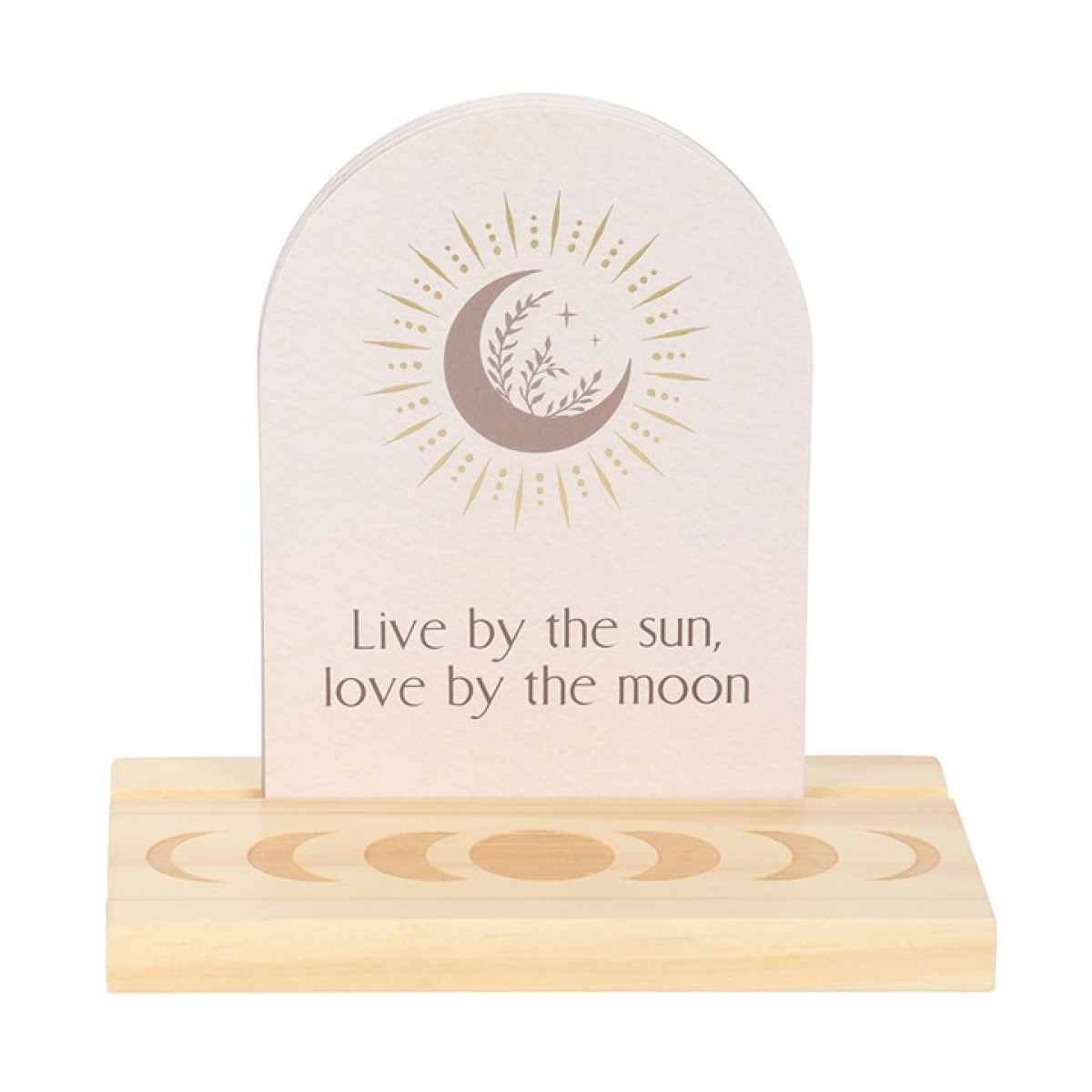 Luna Moth Affirmation Cards with Wooden Stand 🇬🇧