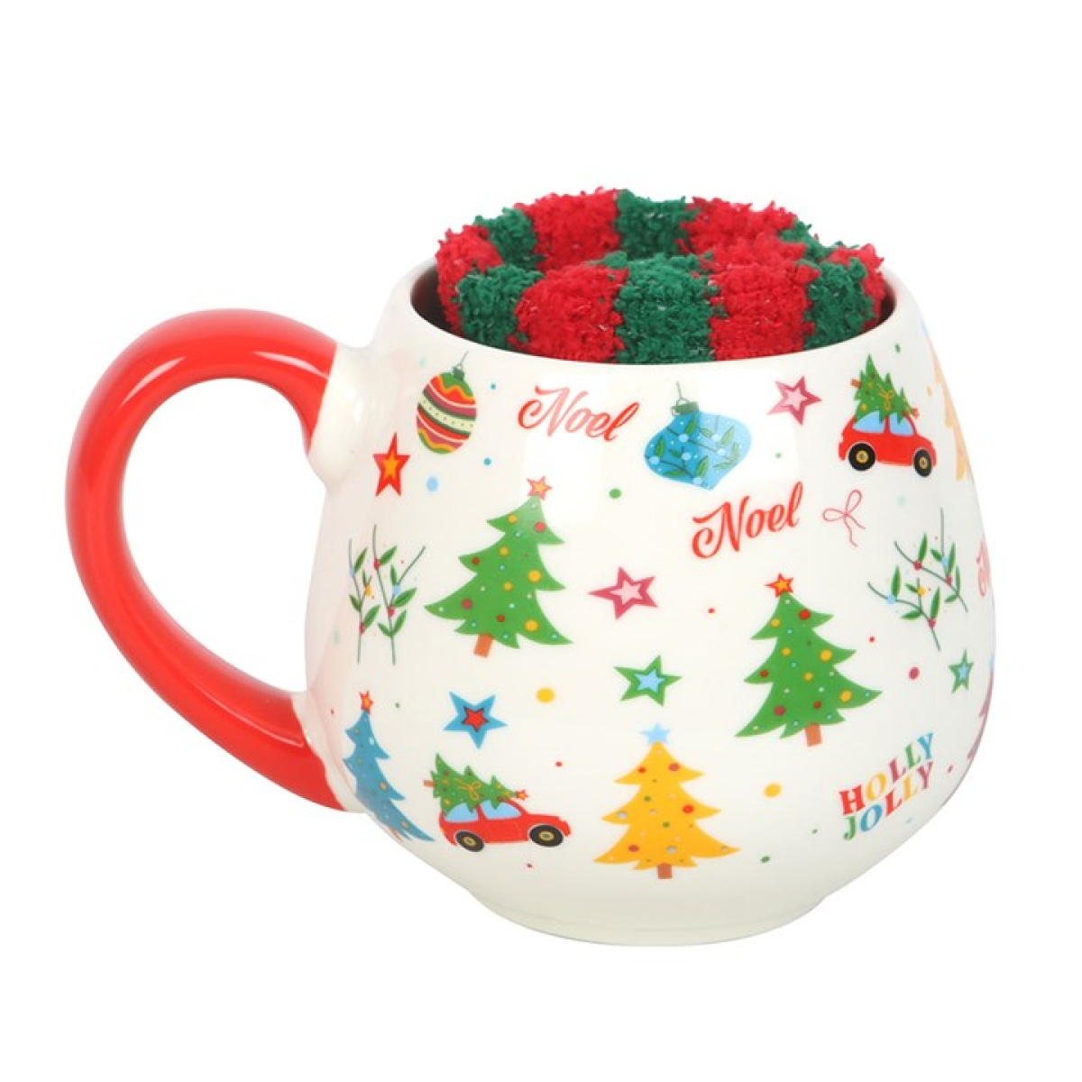 Nostalgic Christmas Print Mug and Socks Set 🇬🇧