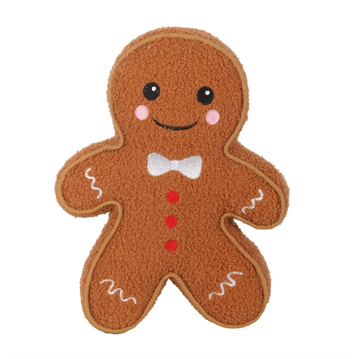 Gingerbread Man Boucle Cushion 🇬🇧