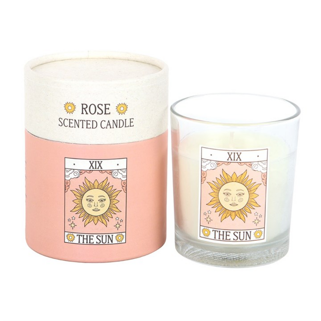 The Sun Vintage Tarot Rose Candle 🇬🇧