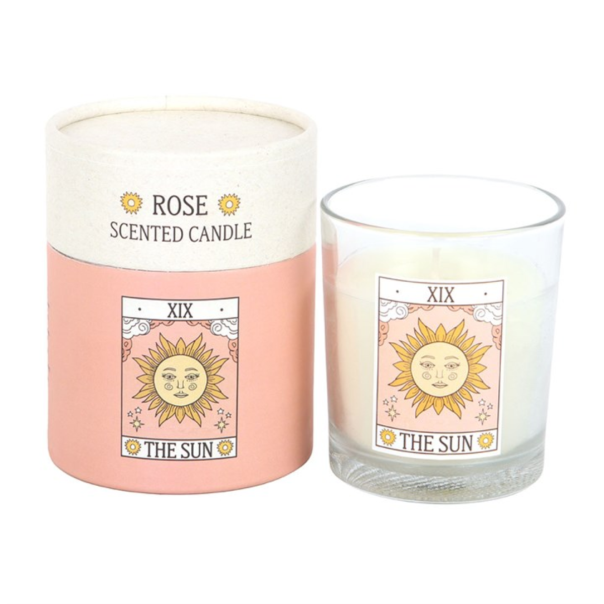 The Sun Vintage Tarot Rose Candle 🇬🇧