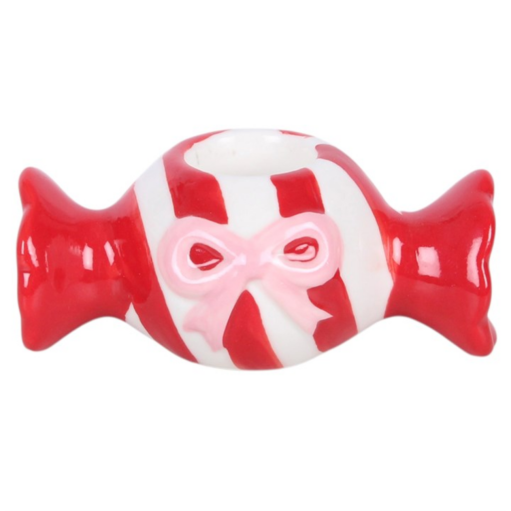 Christmas Candy Taper Candle Holder 🇬🇧