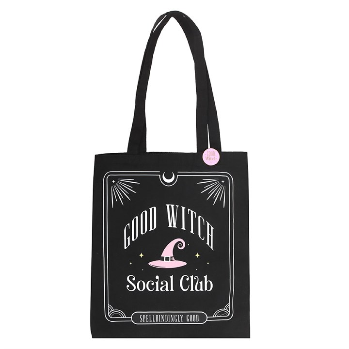 Good Witch Social Club Polycotton Tote Bag with Pin Badge 🇬🇧
