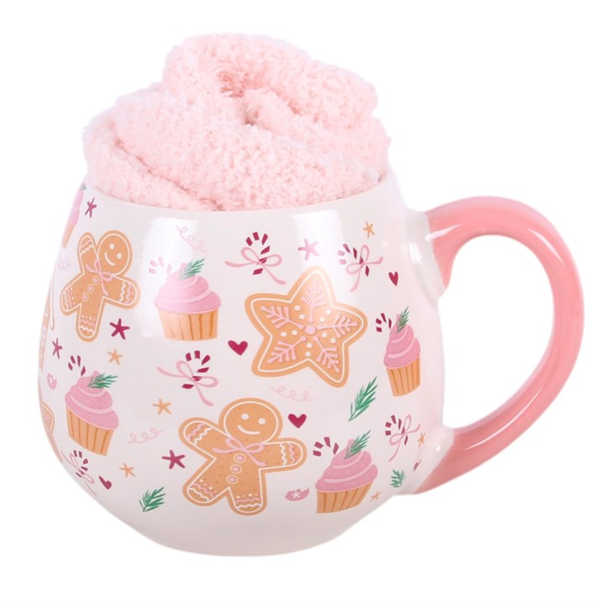 Sugarplum Bakery Print Mug and Socks Set