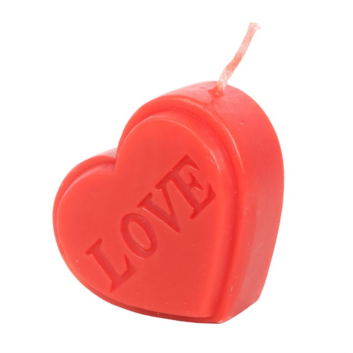 Red Love Heart Shaped Candle 🇬🇧