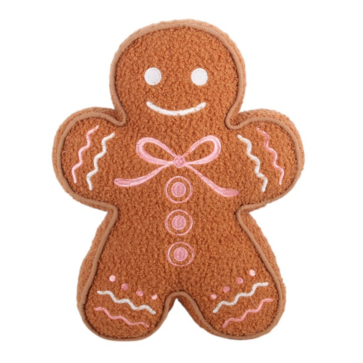 Sugarplum Bakery Gingerbread Man Boucle Cushion 🇬🇧
