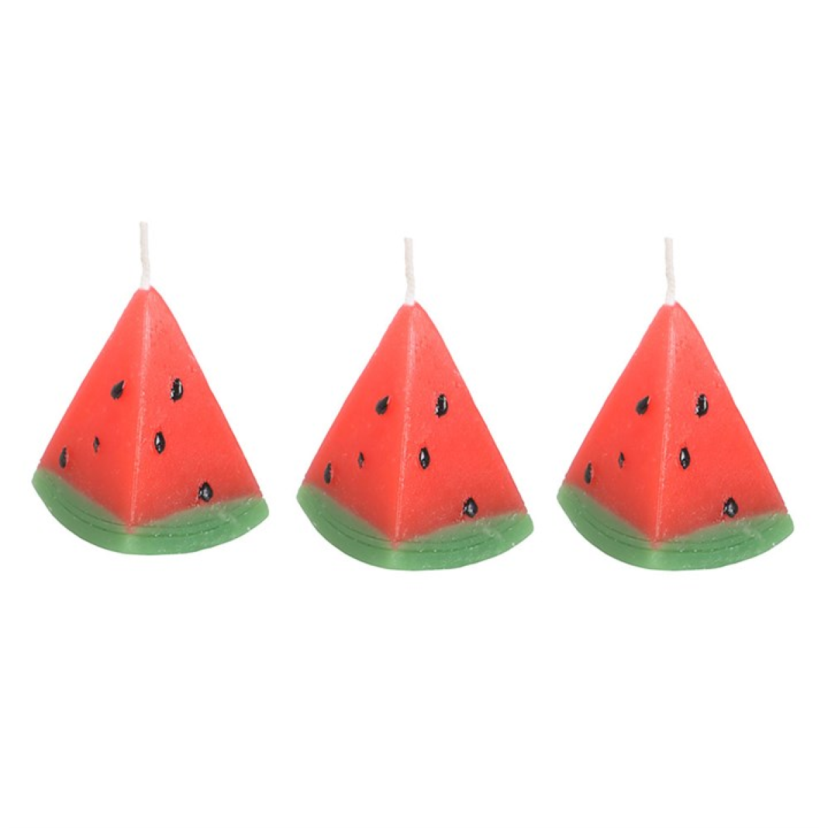 Set of 3 Watermelon Shaped Candles 🇬🇧
