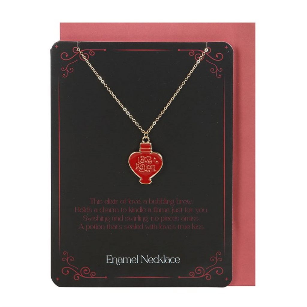 Love Potion Enamel Necklace Card 🇬🇧